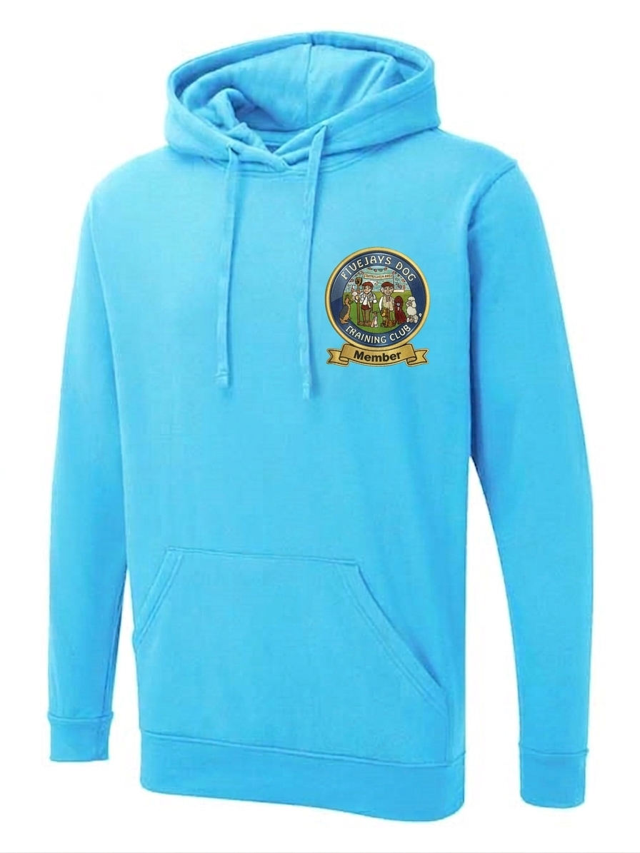FiveJays Dog Training Club Member Hoodie – Sky Blue (Unisex)