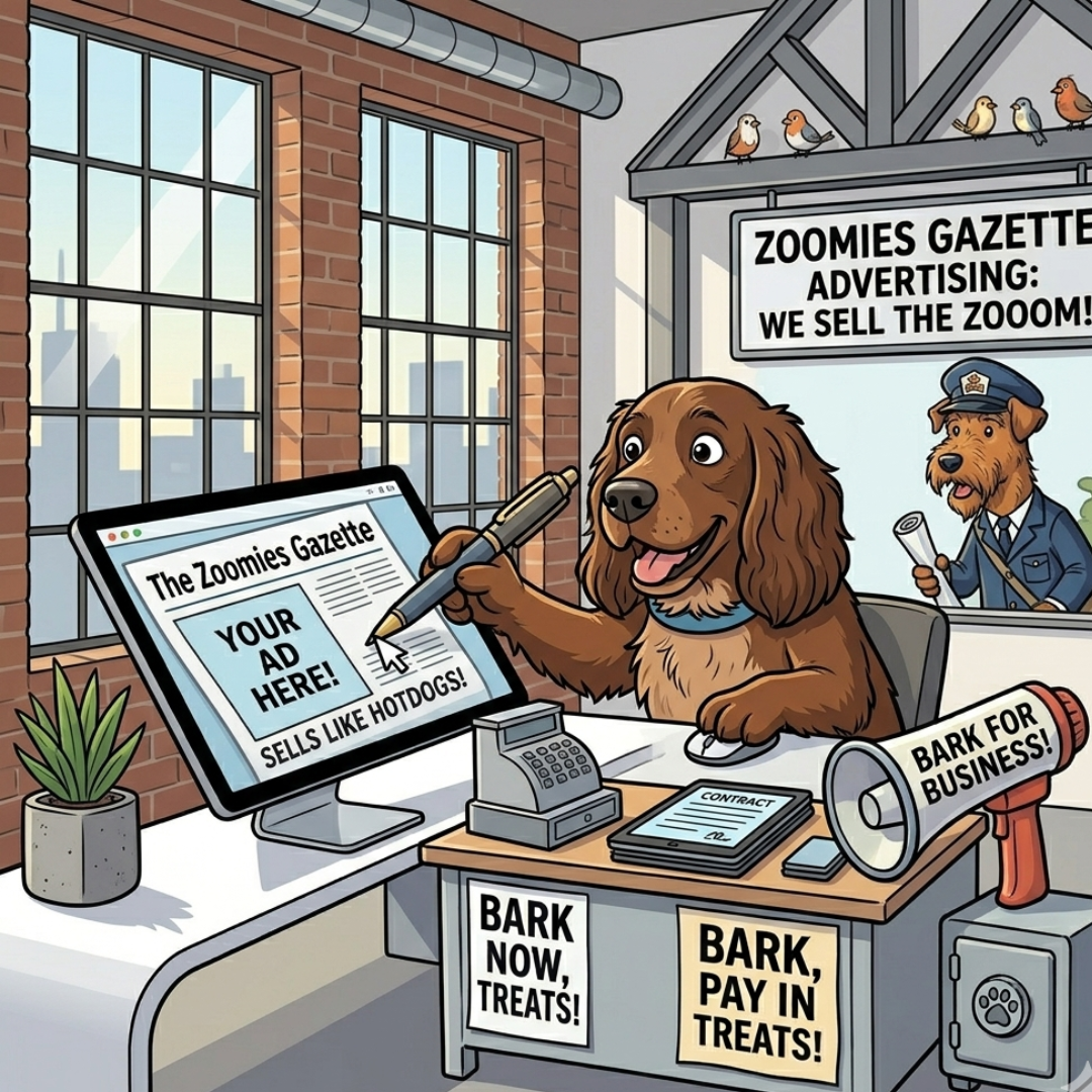 The Zoomies Gazette Advertising