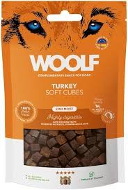 Woolf Soft Cubes Turkey Dog Treats 100g