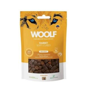 Woolf Soft Cubes Rabbit Dog Treats 100g