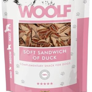 Woolf Soft Sandwich Of Duck Dog Treat 100g