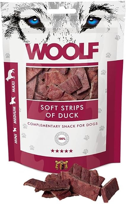 Woolf Soft Strips Of Duck 100g