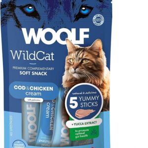 Woolf Wildcat Cream 5 pcs - Cod & Chicken