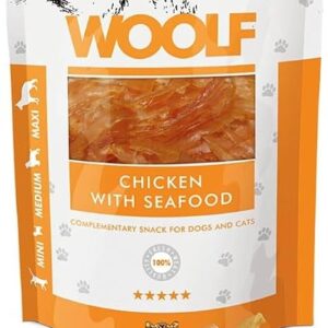 Woolf Chicken And Seafood Dog Treats 100g