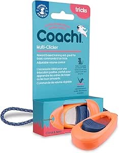 Coachi Multi-Clicker Coral, Navy Button
