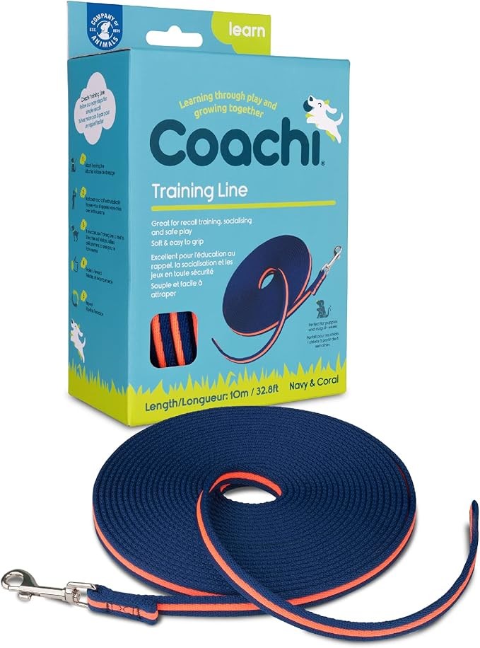 Coachi Training Line Navy & Coral 10m