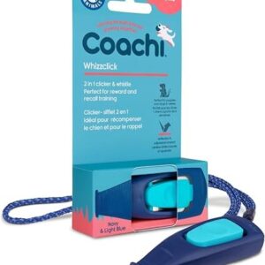Coachi Whizzclick Navy, Light Blue Button