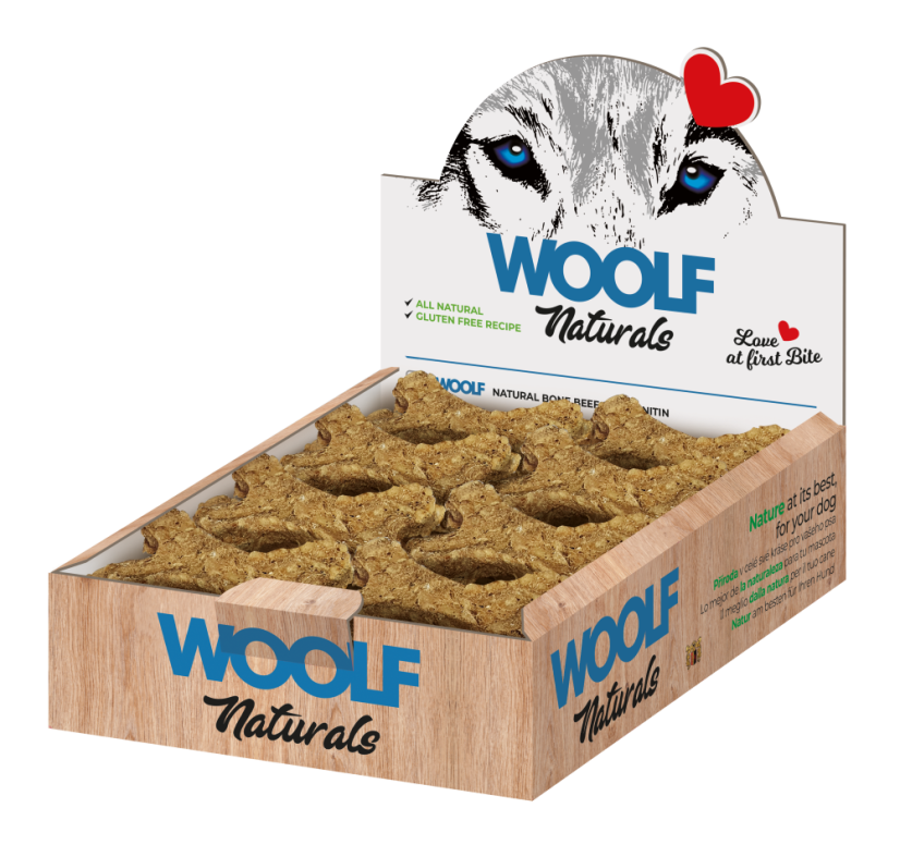 Woolf Natural Bone Beef Veg Glukosamin Chondroitin