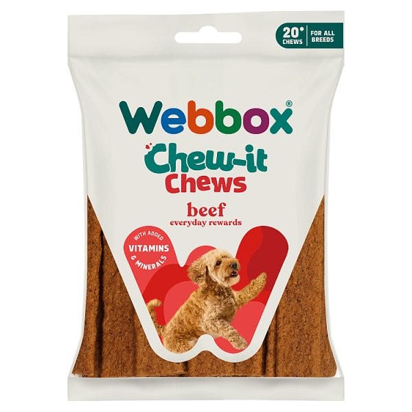 Webbox 20 Chomping Chews Beef 200g
