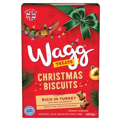 X WAGG XMAS BISCUIT BOX 450G