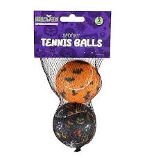 2pk Spooky Tennis Balls