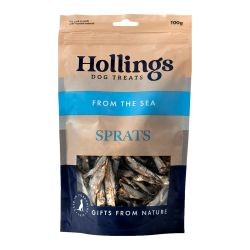 Hollings Dried Sprats Dog Treats 100g