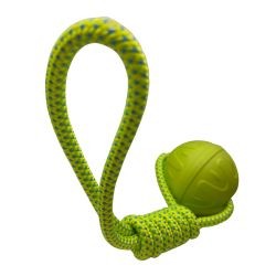 AQUADOG BALL&ROPE GREEN LGE